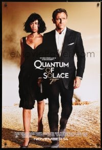 5z819 QUANTUM OF SOLACE advance 1sh 2008 Daniel Craig as James Bond, sexy Olga Kurylenko!