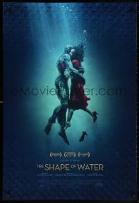 5z856 SHAPE OF WATER style B int'l DS 1sh 2017 Guillermo del Toro, Doug Jones as the Amphibian Man!