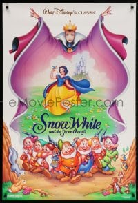 5z870 SNOW WHITE & THE SEVEN DWARFS DS 1sh R1993 Disney animated cartoon fantasy classic!