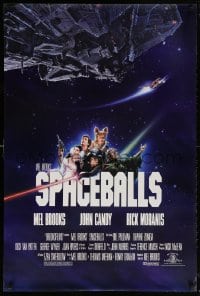 5z879 SPACEBALLS 1sh 1987 Mel Brooks sci-fi Star Wars spoof, John Candy, Pullman!