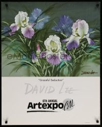 5z193 6TH ANNUAL ARTEXPO CAL signed 24x30 Taiwanese museum/art exhibition 1990s by artist David Lee!