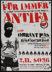 5z357 ANTIFASCHISTISCHE AKTION 23x33 German special poster 2000s Antifa, fur immer style!