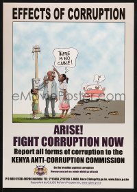 5z390 EFFECTS OF CORRUPTION 12x17 Kenyan special poster 2000s fight it now, there is no cable!