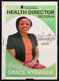 5z401 GRACE NYAWADE 13x18 Kenyan special poster 2013 vote for her, a paradigm shift!
