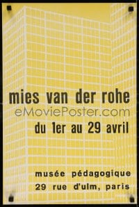 5z221 MIES VAN DER ROHE 16x24 French museum/art exhibition 1957 great geometric art!