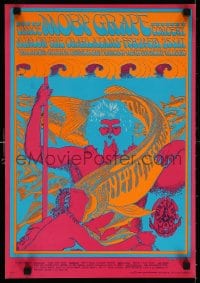 5z159 MOBY GRAPE/CHARLATANS 14x20 music poster 1967 Victor Moscoso art, 2nd printing!