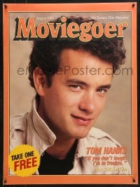 5z429 MOVIEGOER 22x30 special poster August 1985 great smiling portrait of Tom Hanks!