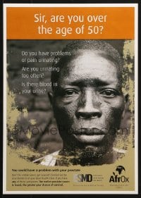 5z469 SIR ARE YOU OVER THE AGE OF 50 12x17 Ugandan special poster 2000s prostate cancer!