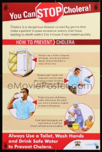 5z496 YOU CAN STOP CHOLERA 20x30 Kenyan special poster 1990s always use a toilet and wash your hands!