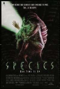 5z881 SPECIES 1sh 1995 sexy alien Natasha Henstridge, Ben Kingsley, sci-fi/horror, our time is up!