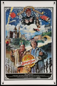 5z904 STRANGE BREW int'l 1sh 1983 art of hosers Rick Moranis & Dave Thomas with beer by John Solie!