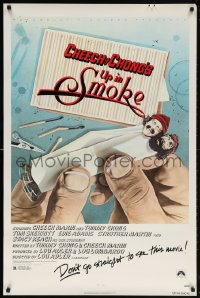 5z956 UP IN SMOKE recalled 1sh 1978 Cheech & Chong, it will make you feel funny, revised tagline!