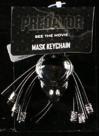 6a109 PREDATOR keychain 2018 the sci-fi creature's mask with cool braided dreadlocks!