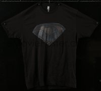6a206 MAN OF STEEL size: large t-shirt 2013 emblem, impress all your friends w/this cool movie tee!