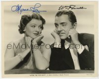 6b230 AFTER THE THIN MAN signed 8x10 still 1936 by BOTH Myrna Loy AND William Powell as Nick & Nora!