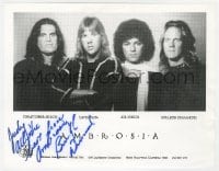 6b699 AMBROSIA signed 8.5x11 REPRO photo 1980s by Burleigh Drummond, portrait of the rock band!