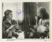 6b236 AMY IRVING signed 8x10 still 1978 close up with cat & Viveca Lindfors in Voices!