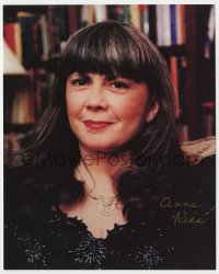 6b581 ANNE RICE signed color 8x10 publicity still 2000s great portrait of the best-selling author!
