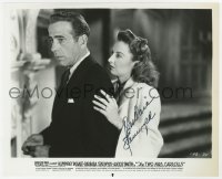 6b709 BARBARA STANWYCK signed 8x10 REPRO still 1980s with Humphrey Bogart in The Two Mrs. Carrolls!