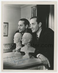 6b243 BASIL RATHBONE signed 8x10 stage play still 1948 when he starred in The Heiress on Broadway!