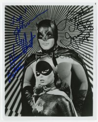 6b712 BATMAN signed 8x10 REPRO still 1980s by BOTH Adam West AND Yvonne Craig, Batman & Batgirl!