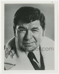 6b736 CLAUDE AKINS signed 8x10 REPRO still 1980s head & shoulders portrait later in his career!