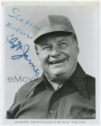 6b265 CLIFTON JAMES signed 8x10 still 1974 head & shoulders smiling portrait from Bank Shot!