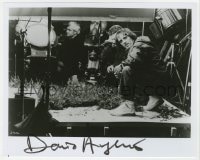 6b747 DARIO ARGENTO signed 8x10 REPRO still 1980s the top Italian horror director filming a scene!