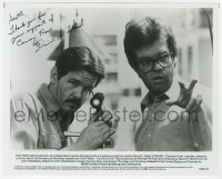 6b271 DAVID S. WARD signed 8x10 still 1982 candid directing Nick Nolte on the set of Cannery Row!