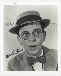 6b754 DON KNOTTS signed 8x10 REPRO still 1970s great portrait as The Incredible Mr. Limpet!