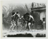 6b758 DOROTHY LAMOUR signed 8.25x10 REPRO still 1980s in a stormy scene from The Hurricane!