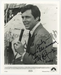 6b279 EDD BYRNES signed 8x10.25 still 1978 great close up as Vince with microphone in Grease!