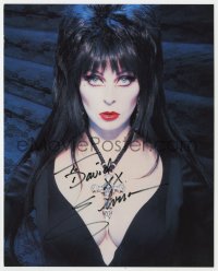 6b584 ELVIRA signed color 8x10 publicity still 1995 sexy publicity shot by Mary Ann Halpin!