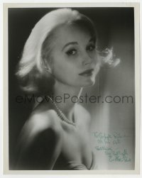 6b765 EVA MARIE SAINT signed 8x10.25 REPRO still 1973 sexy portrait in low-cut gown & pearls!