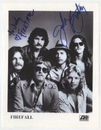 6b769 FIREFALL signed 8.5x11 REPRO photo 1980s by Jock Bartley, great portrait of the rock band!