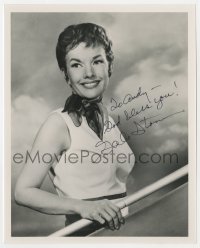 6b772 GALE STORM signed 8x10 REPRO still 1980s sexy smiling portrait in sleeveless outfit!