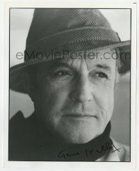 6b775 GENE KELLY signed 8x10 REPRO still 1980s super close portrait wearing corduroy hat!