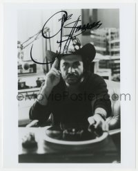 6b776 GENE SIMMONS signed 8x10 REPRO still 1980s lead singer of KISS in studio out of makeup!