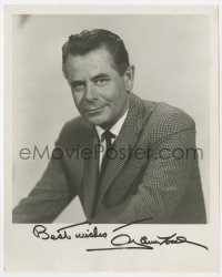 6b783 GLENN FORD signed 8x10 REPRO still 1970s portrait of the leading man in suit & tie!