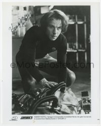 6b296 HARVEY KEITEL signed 8x10 still 1980 great close up with long hair in Saturn 3!