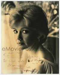 6b791 HAYLEY MILLS signed 8x10 REPRO still 1980s portrait of the Disney child actress as an adult!