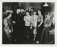 6b798 HUNTZ HALL signed 8x10 REPRO still 1970s with The East Side Kids in Ghosts on the Loose!