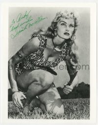 6b800 IRISH MCCALLA signed 8x10.25 REPRO still 1980s c/u kneeling as Sheena: Queen of the Jungle!