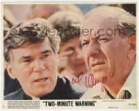 6b301 JACK KLUGMAN signed 8x10 mini LC #5 1976 close up with Mitchell Ryan in Two-Minute Warning!