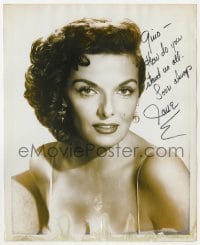 6b810 JANE RUSSELL signed 8x10 REPRO still 1950s by Jane Russell, close-up image of the sexy actress