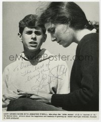 6b310 JENNIFER O'NEILL signed 7.5x9.5 still 1971 close up with young Gary Grimes in Summer of '42!
