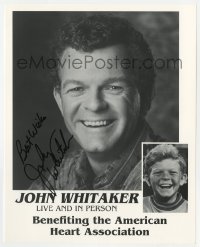 6b612 JOHNNY WHITAKER signed 8x10 publicity still 1990s live benefit for American Heart Association!