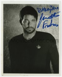 6b836 JONATHAN FRAKES signed 8x10 REPRO still 2000s as RIker from Star Trek: The Next Generation!