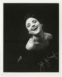 6b843 JULIA LOUIS-DREYFUS signed 8x10 REPRO still 1990s great smiling portrait of the Seinfeld star!