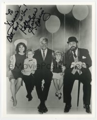 6b851 KATHY GARVER signed 8x10 REPRO still 1980s as Cissy with her Family Affair co-stars!